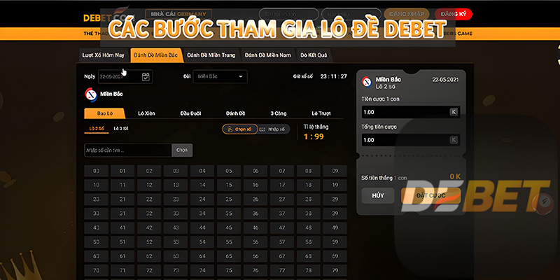 Lô Đề Debet - Thiên đường đánh đề đẳng cấp năm 2026 3 Các bước tham gia Lô Đề Debet